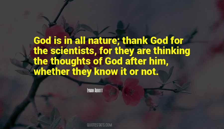 Nature Thoughts Quotes #1333971