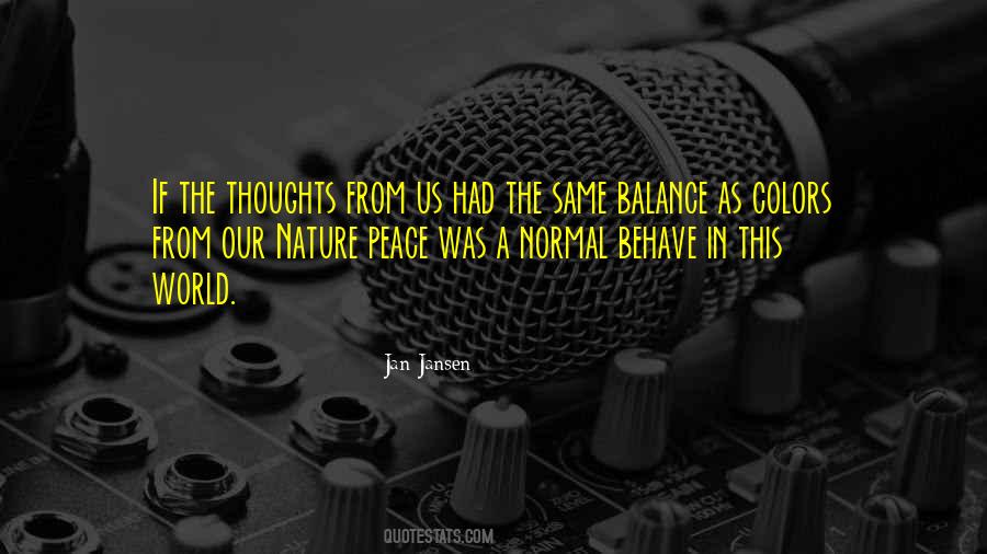 Nature Thoughts Quotes #714787
