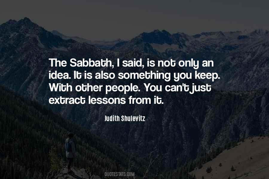 The Sabbath Quotes #1154919