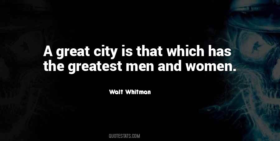 Great City Quotes #48692