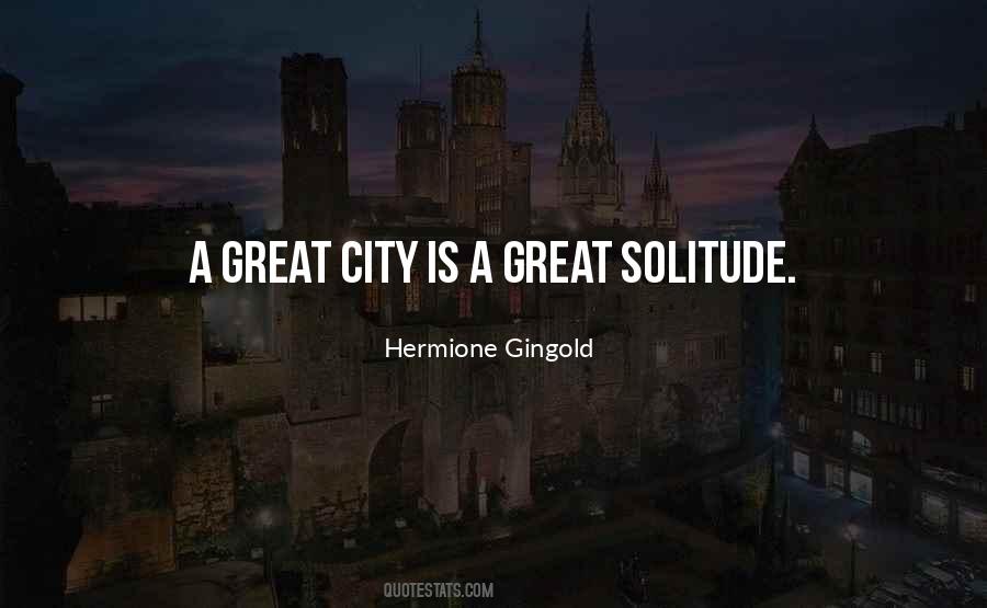 Great City Quotes #600894