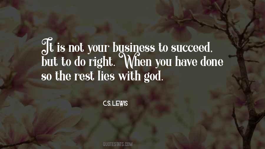 Quotes About Business With God #1354719