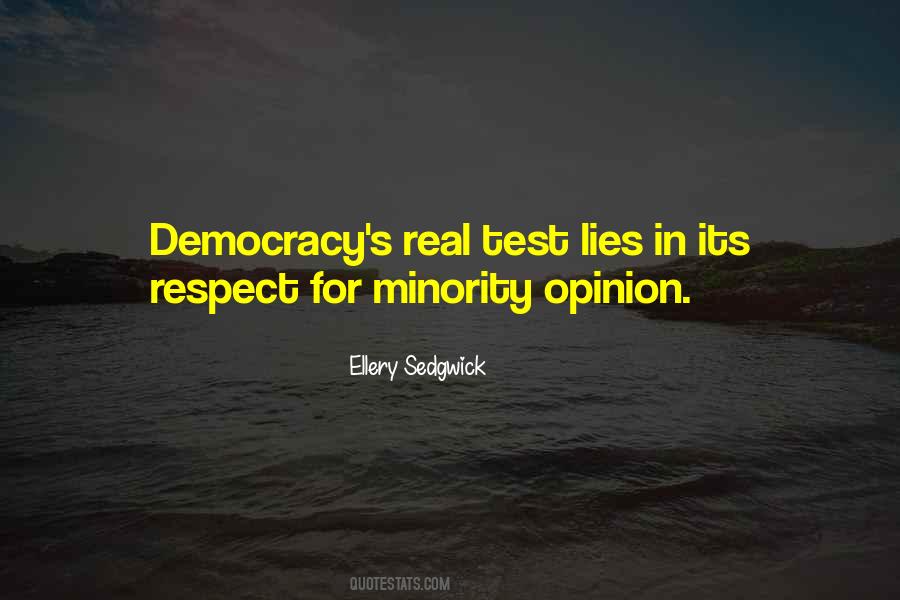 Democracy Minority Quotes #1514287