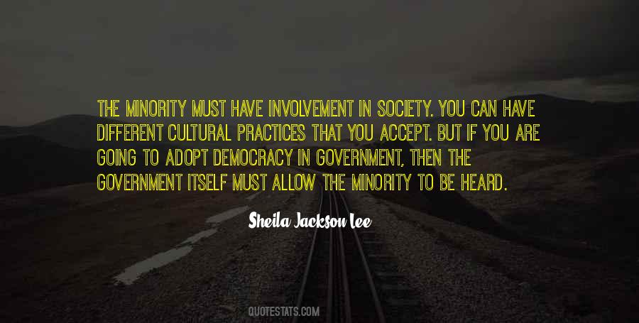 Democracy Minority Quotes #556069