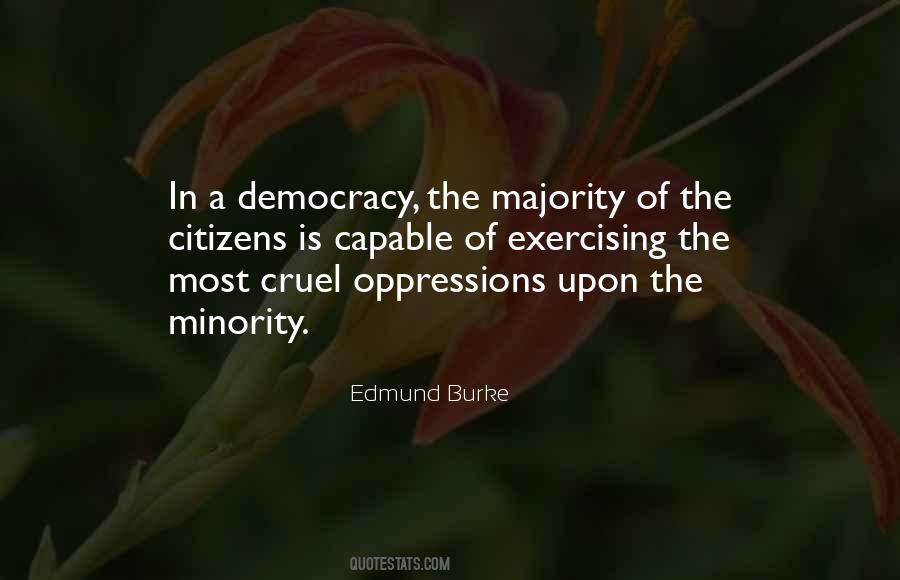 Democracy Minority Quotes #812664