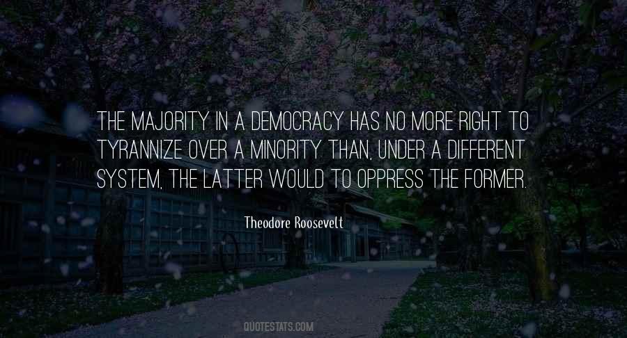 Democracy Minority Quotes #972952