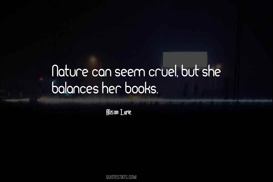 Balance Nature Quotes #1006451