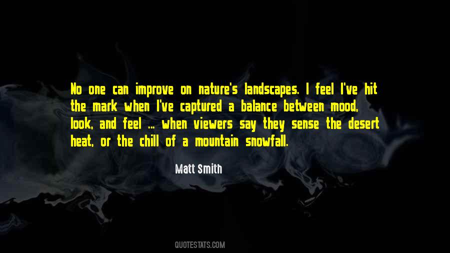 Balance Nature Quotes #1639720