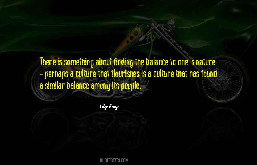 Balance Nature Quotes #169306