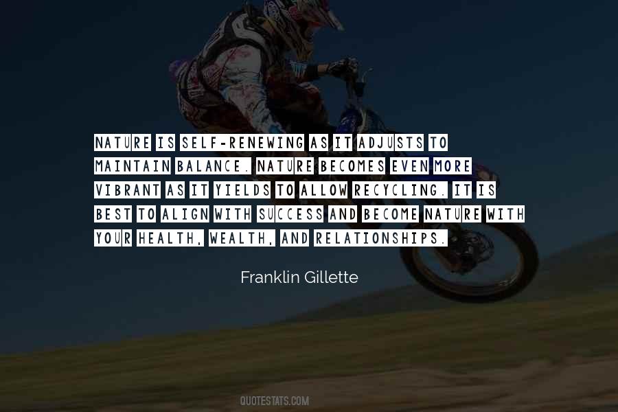 Balance Nature Quotes #1715559