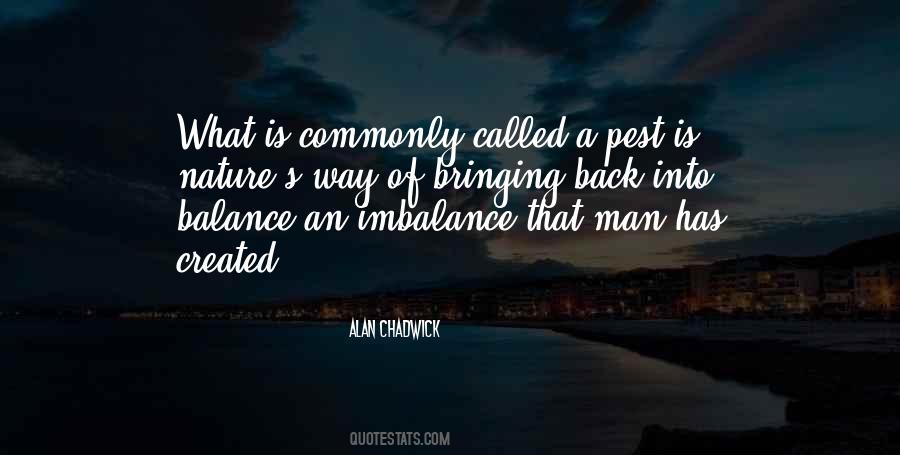 Balance Nature Quotes #503525