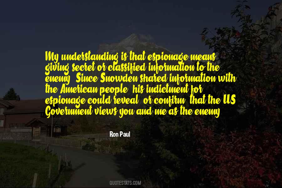 Secret Enemy Quotes #1159320