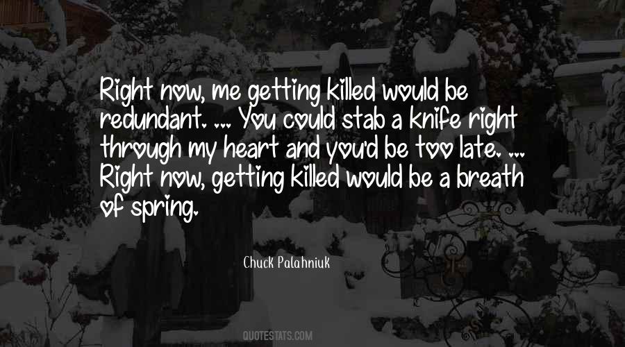 Stab A Knife Quotes #127019
