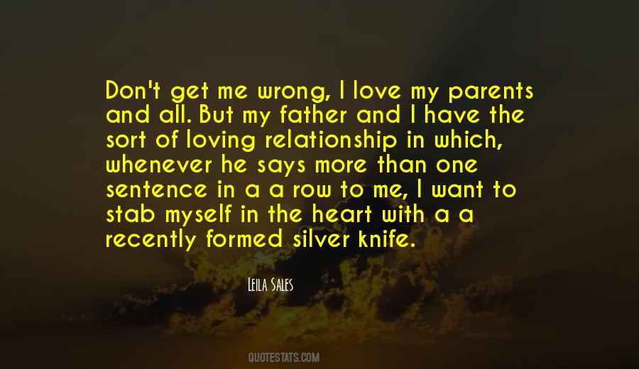 Stab A Knife Quotes #1406870