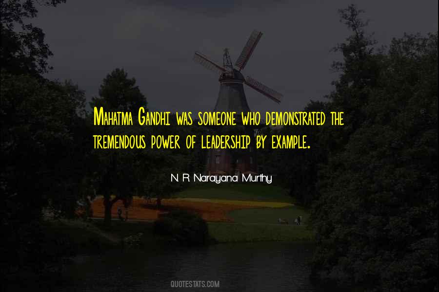 Power Of Example Quotes #1039817