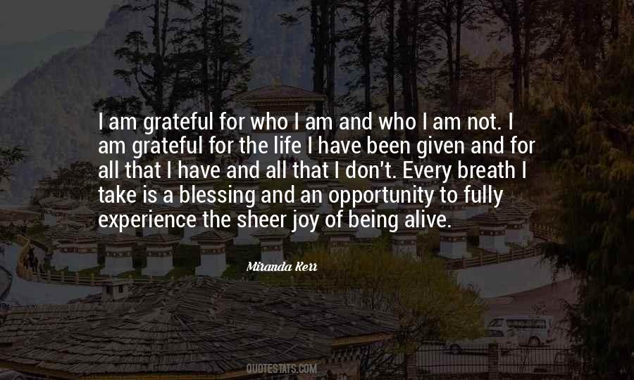 Blessing Opportunity Quotes #1178856