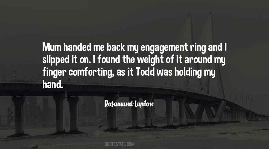 Holding My Hand Quotes #1392067