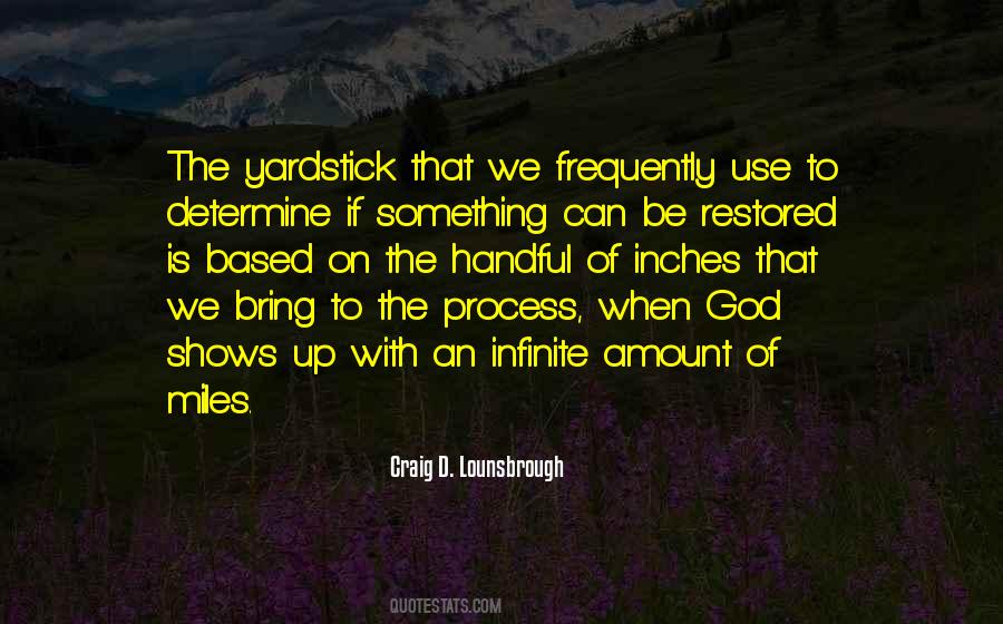 God Can Restore Quotes #1549456