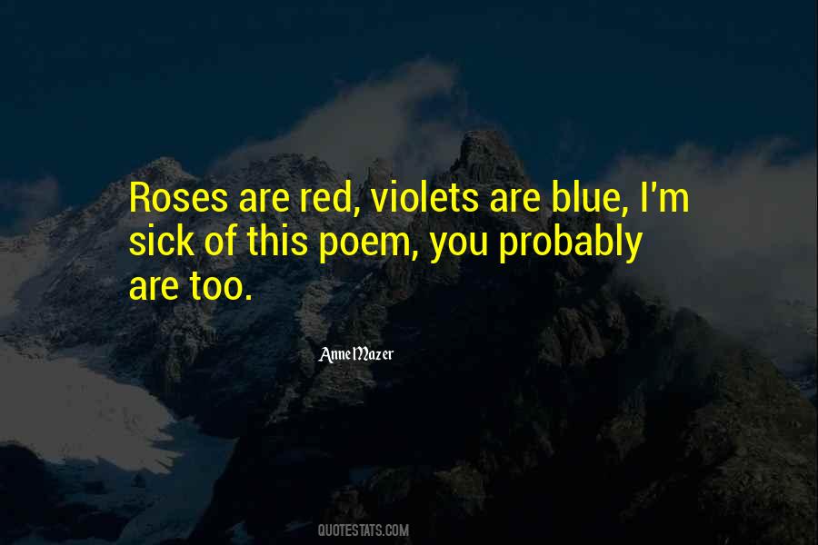 Red Blue Quotes #42204