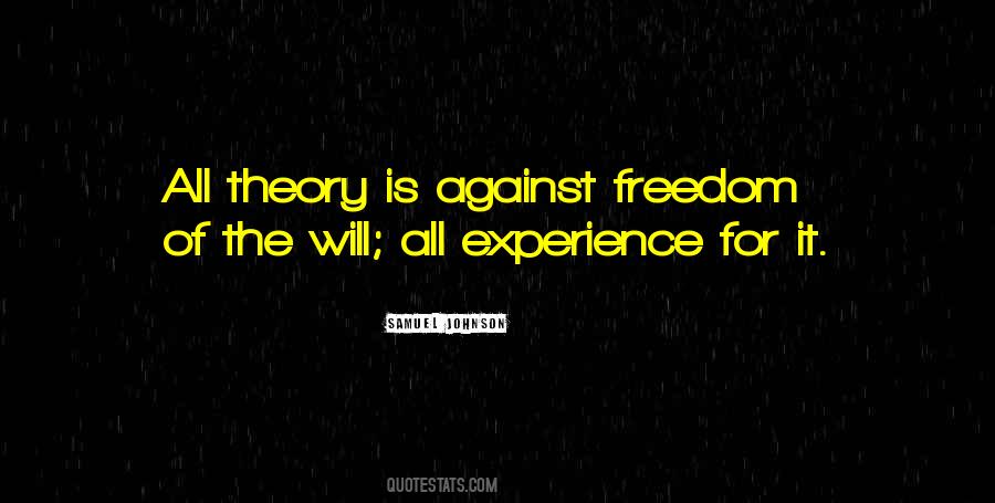 Theory Without Experience Quotes #177681