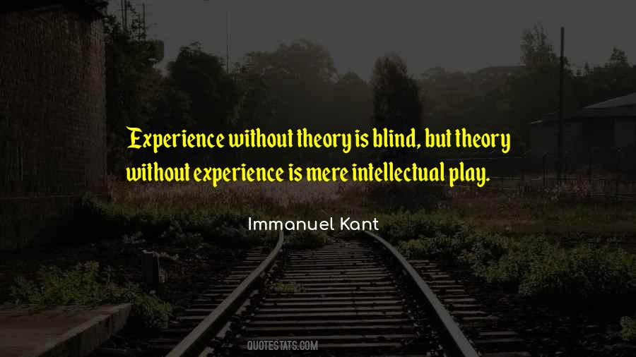 Theory Without Experience Quotes #475029