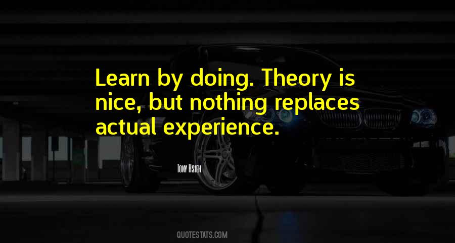 Theory Without Experience Quotes #772903