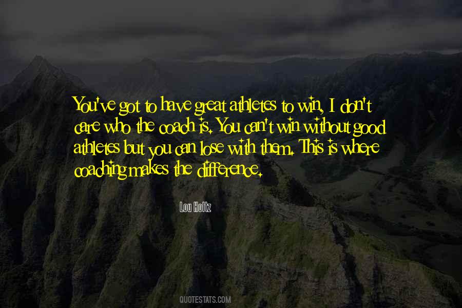 Athlete Winning Quotes #1112356