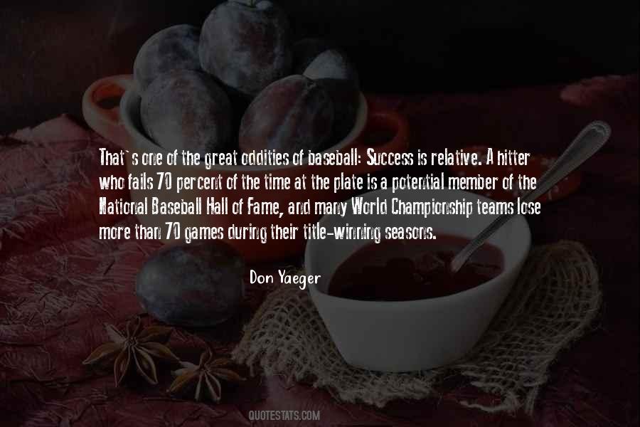 Baseball Success Quotes #454505