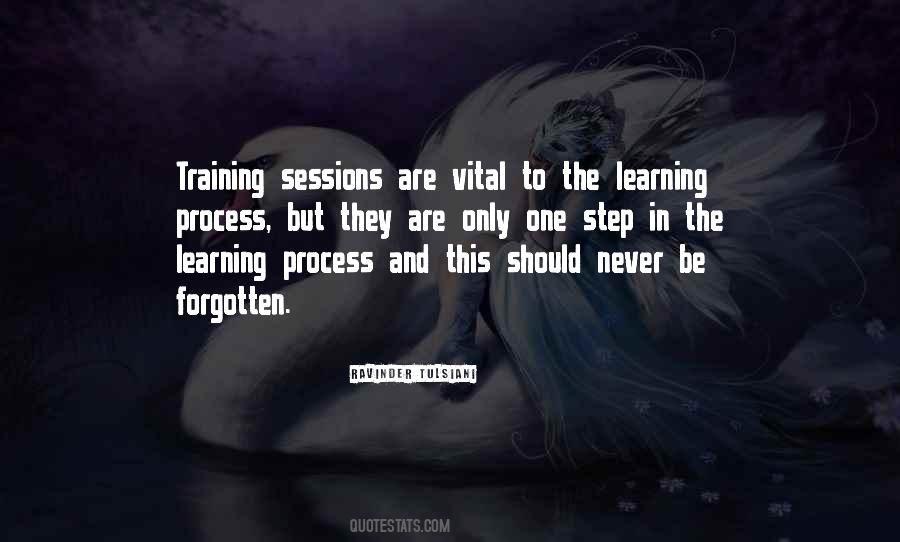 Learning Training Quotes #1404609