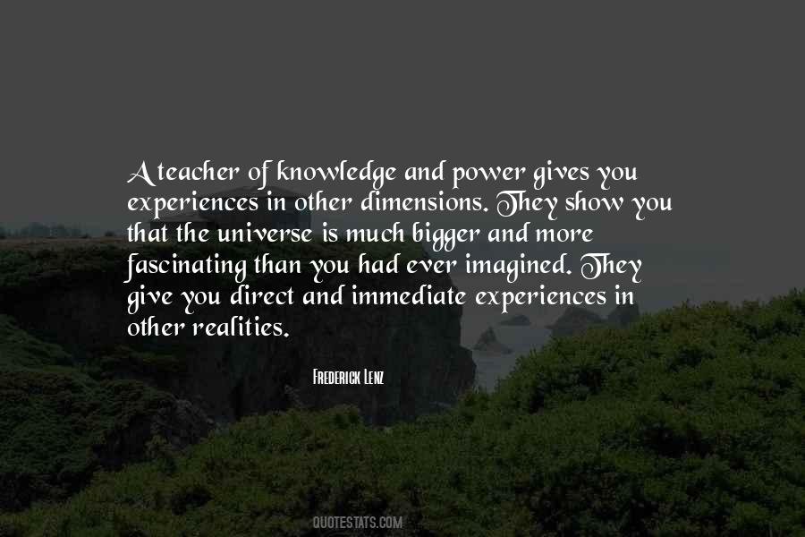 Teacher Knowledge Quotes #1143014