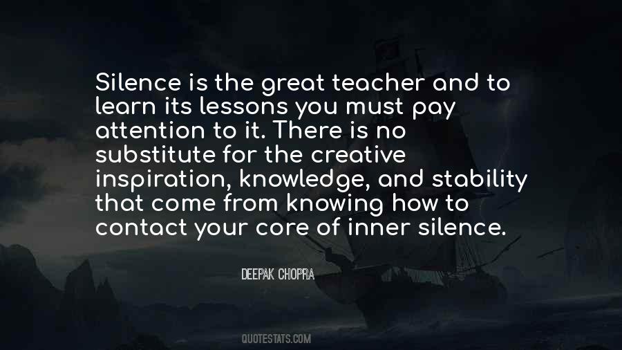 Teacher Knowledge Quotes #128162