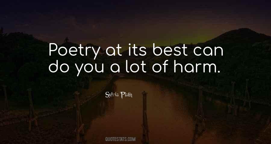 Plath Poetry Quotes #1361623