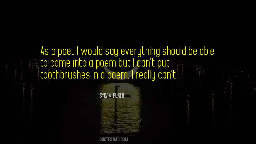 Plath Poetry Quotes #1583088