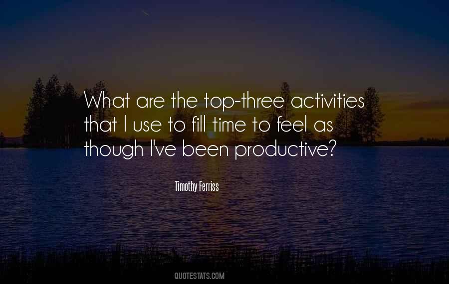 Productive Time Quotes #1507290