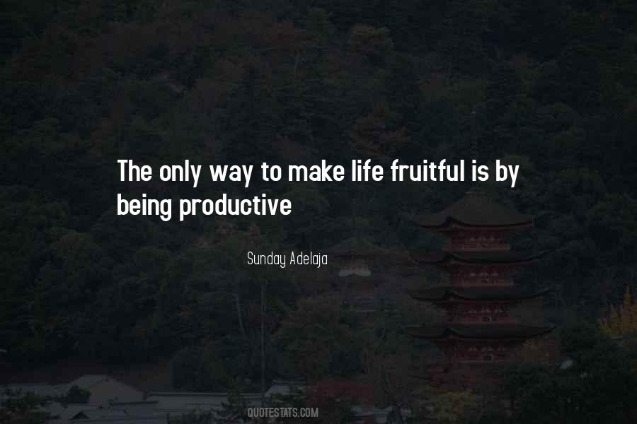 Productive Time Quotes #73666