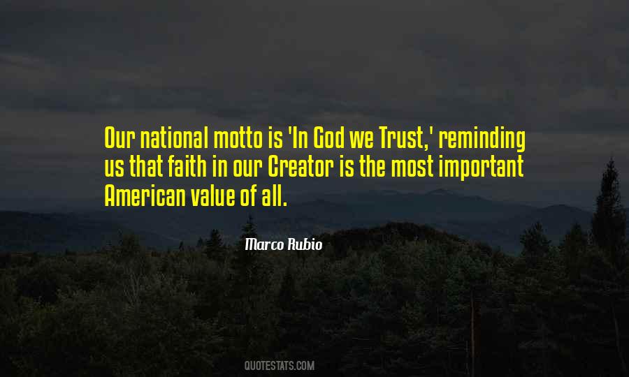 Quotes About In God We Trust #41562