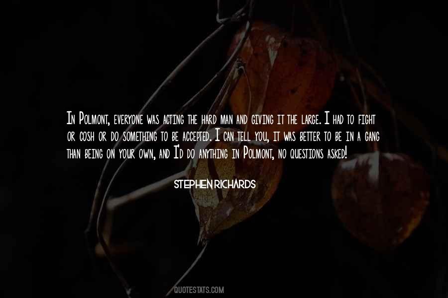 You On Your Own Quotes #606260