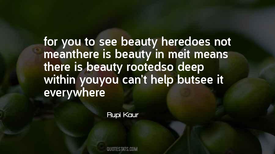 You Can See Beauty Quotes #1117843