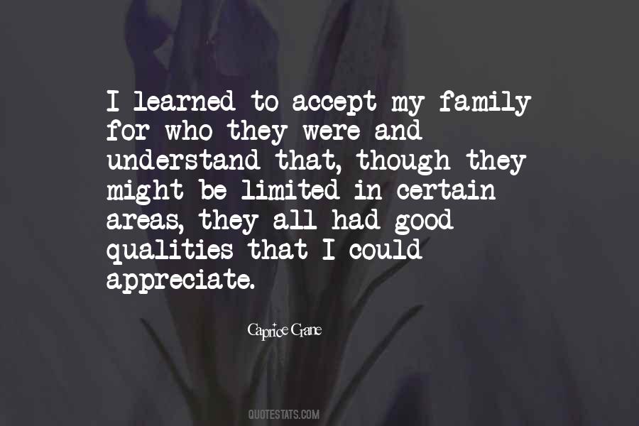 Accept And Appreciate Quotes #997413