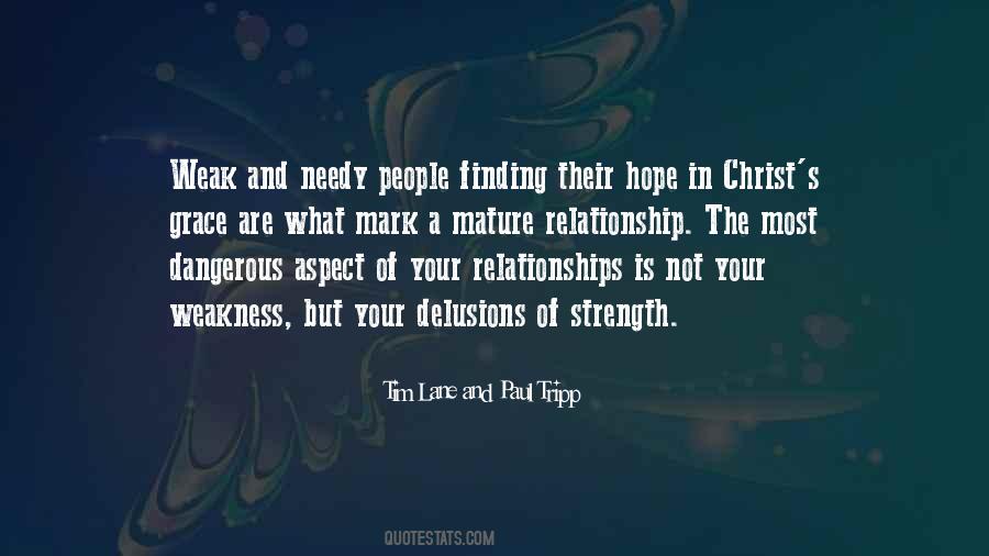 Relationship Weakness Quotes #1052884