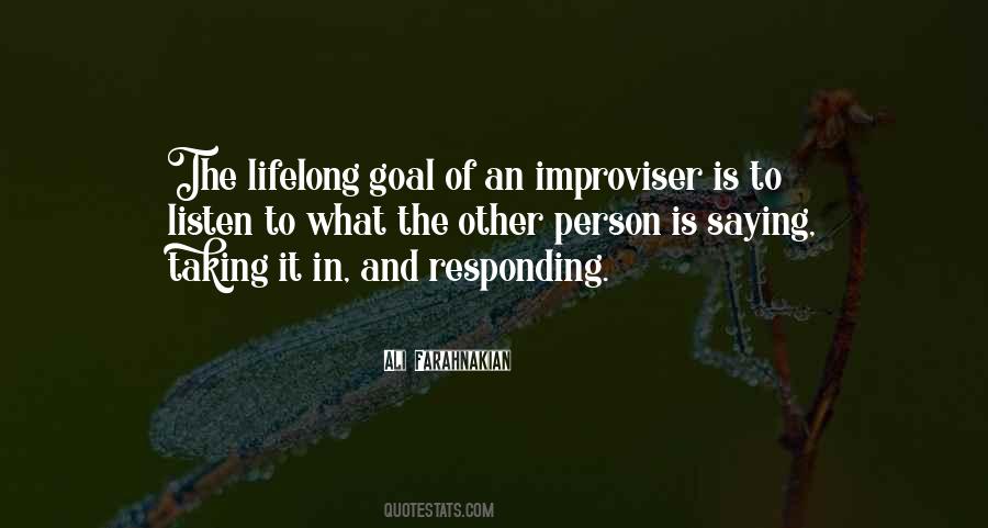 Quotes About Improviser #1492966