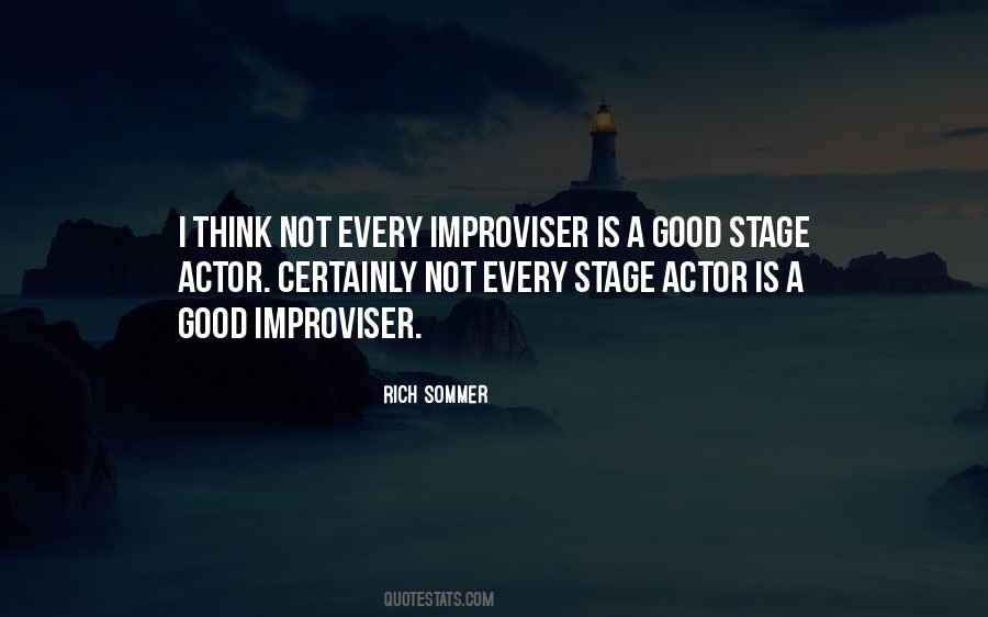 Quotes About Improviser #429664