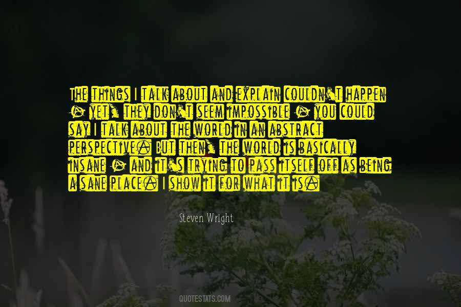 In An Insane World Quotes #1720913