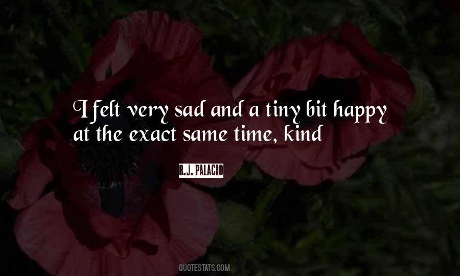 Sad And Happy At The Same Time Quotes #641642