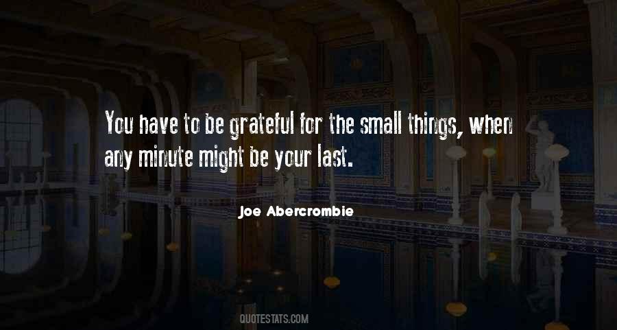 Grateful For The Small Things Quotes #215530