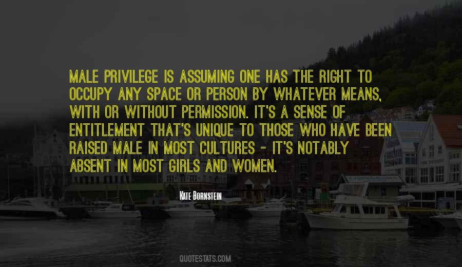 Male Entitlement Quotes #1659918