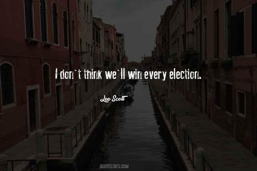 Election Win Quotes #49391
