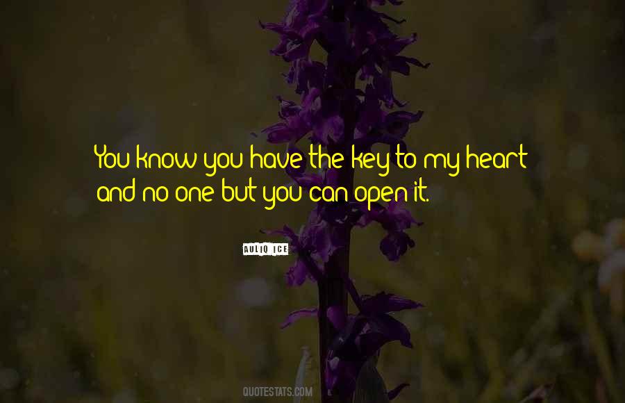 Key Heart Quotes #122803