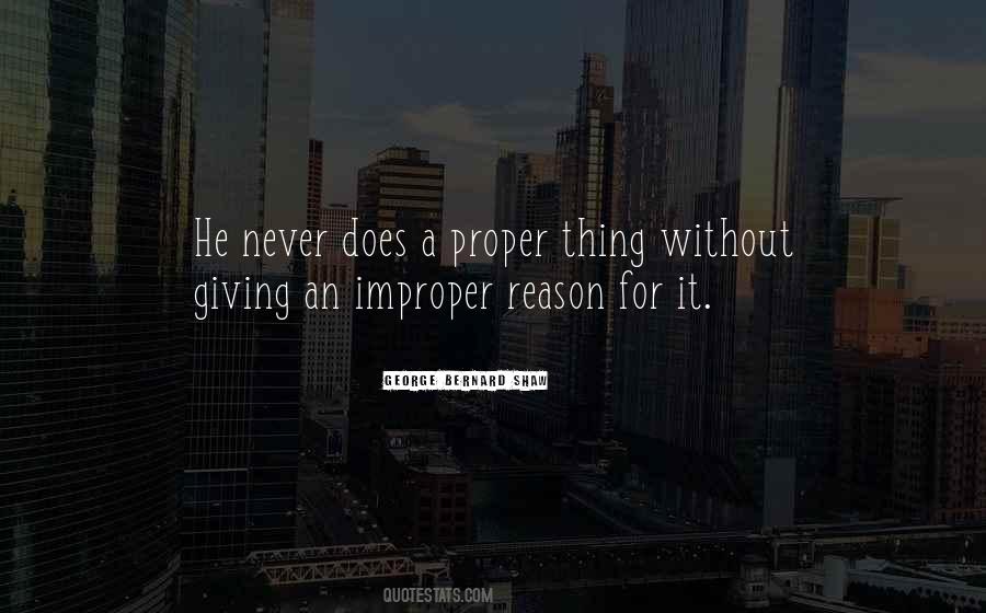 Quotes About Improper #214252