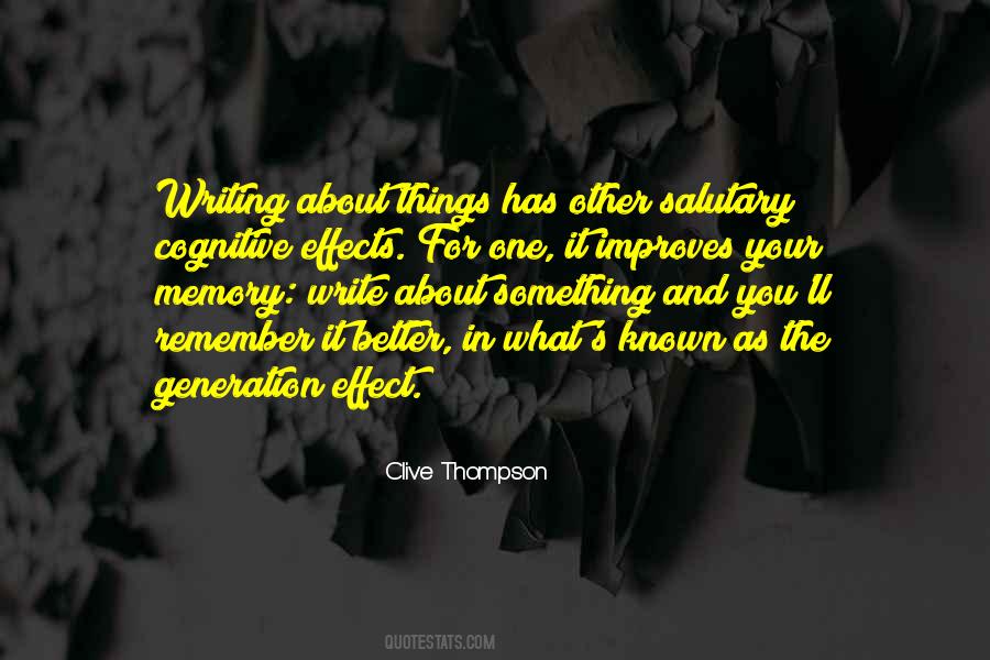 Quotes About Better Memory #901477